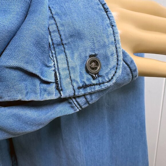 C est. 1946 Blue Chambray Button Down Shirt 18/20W. Oh So Comfy! - Picture 6 of 12